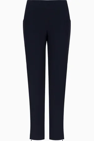 Giorgio Armani Pantalon cigarette en pure soie