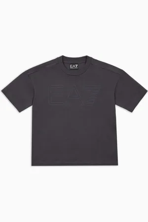 EA7 T-shirt ras-du-cou Logo Series Boy en coton