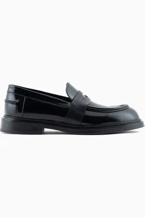 Emporio Armani Mocassins en cuir brossé