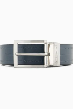 Emporio Armani Ceinture réversible en cuir avec logo estampé