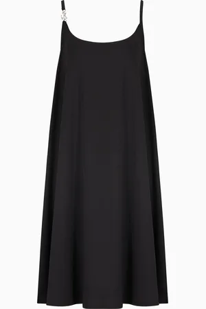 EA7 Robe à encolure ronde en tissu technique stretch