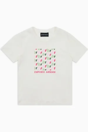 Emporio Armani T-shirt en jersey imprimé logo ASV