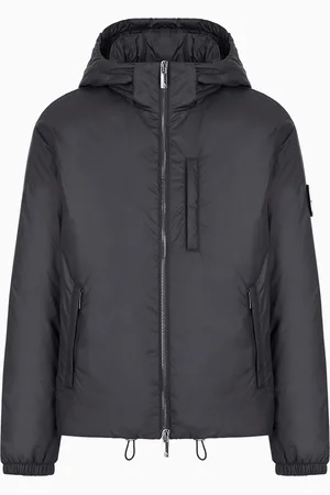 Giorgio Armani Blouson à capuche garni en plumes d’oie ASV