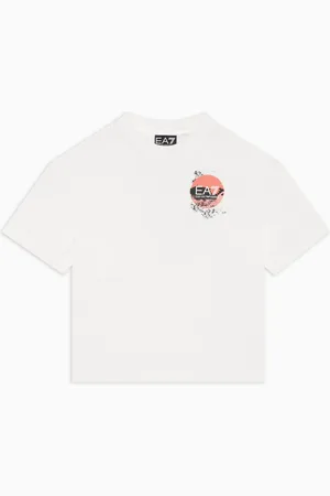 EA7 T-shirt avec imprimé Graphic Series Boy en jersey de coton