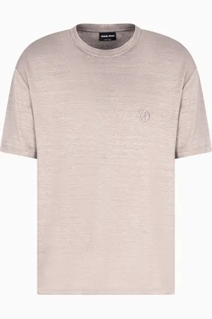 Giorgio Armani T-shirt ras-du-cou en lin stretch