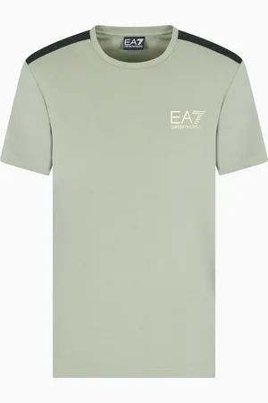 EA7 T-shirt ras-du-cou Gold Label en jersey de viscose