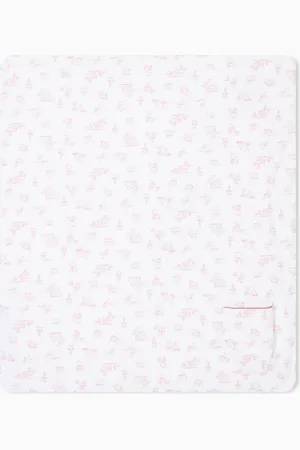 Emporio Armani Couverture en jersey interlock à motifs Sunday