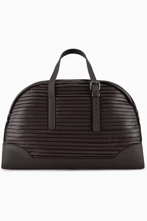 Giorgio Armani Sac de voyage en nappa plissé