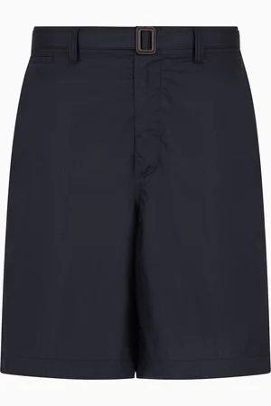 Emporio Armani Bermuda avec ceinture en coton Pima