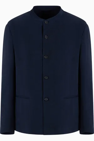 Giorgio Armani Veste à simple boutonnage en cupro et viscose