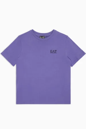 EA7 T-shirt Core Identity Boy ras-du-cou en coton