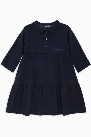 Emporio Armani Robe en mélange de laine et de viscose avec logo brodé