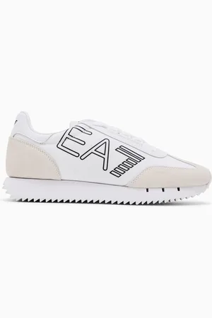 EA7 Sneakers noires et blanches Vintage