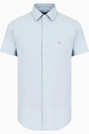 Emporio Armani Chemise à manches courtes en mélange nylon stretch