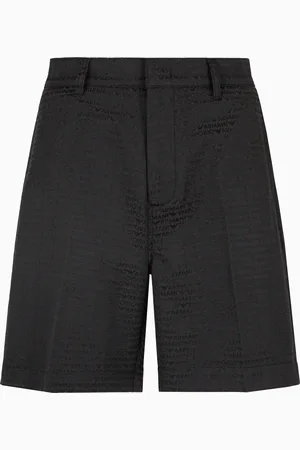 Emporio Armani Bermuda en tissu jacquard avec inscription all over
