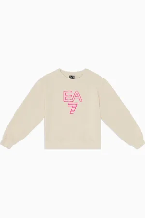 EA7 Sweat-shirt ras-du-cou Visibility Girl en coton stretch