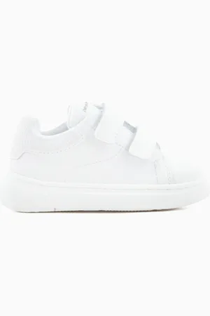 Emporio Armani Sneakers en cuir avec Velcro