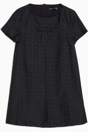 Emporio Armani Robe avec micro-aigles brodés all over