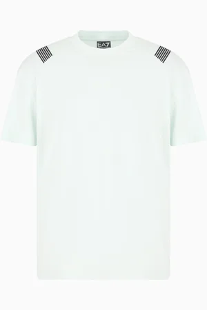EA7 T-shirt ras-du-cou 7 Lines en jersey de coton