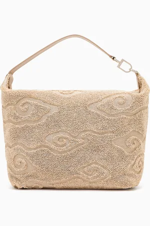 Giorgio Armani Grand sac hobo la Prima Soft en raphia et cuir