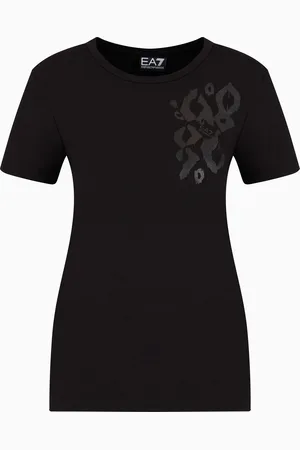 EA7 T-shirt ras-du-cou Graphic Series en coton stretch