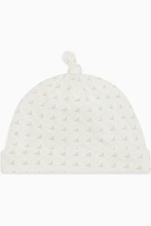 Emporio Armani Bonnet en jersey avec aigles optiques