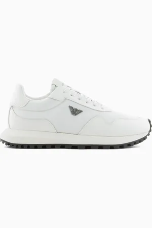 Emporio Armani Sneakers en nylon recyclé avec détails en saffiano régénéré ASV