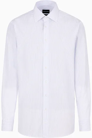 Giorgio Armani Chemise coupe classique en coton à rayures