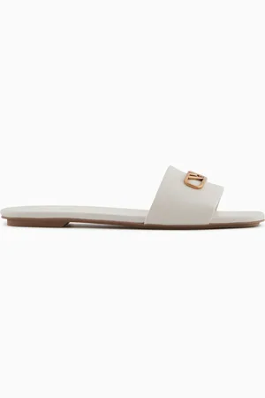 Emporio Armani Sandales en nappa avec plaque aigle