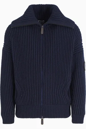 Giorgio Armani Pull zippé en cachemire côtelé Neve