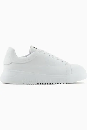 Emporio Armani Sneakers en cuir martelé
