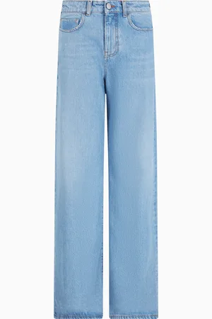 Emporio Armani Jean J8B à jambe large en denim effet usé