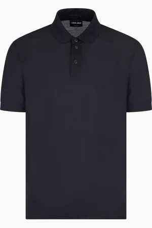 Giorgio Armani Polo en piqué de pure laine vierge