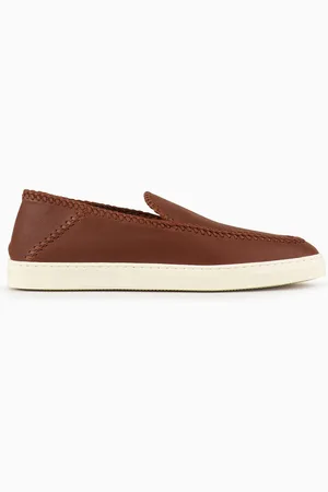 Giorgio Armani Chaussures à enfiler Galleria 3 en nappa