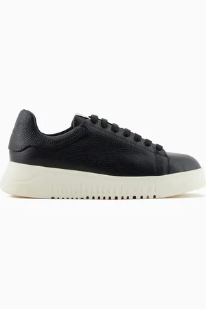 Emporio Armani Sneakers en cuir martelé