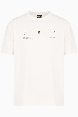 EA7 T-shirt ras-du-cou Graphic Series en tissu technique stretch