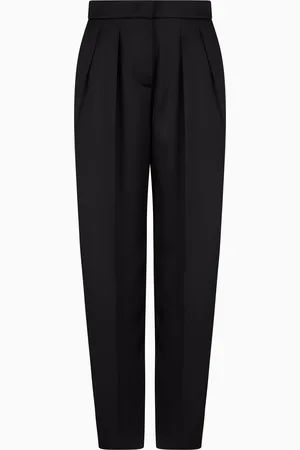 Giorgio Armani Pantalon à deux pinces en satin double de soie