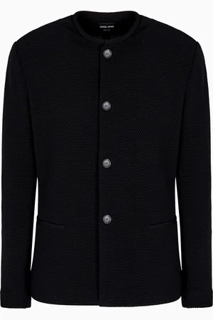 Giorgio Armani Veste à simple boutonnage en mélange de laine vierge