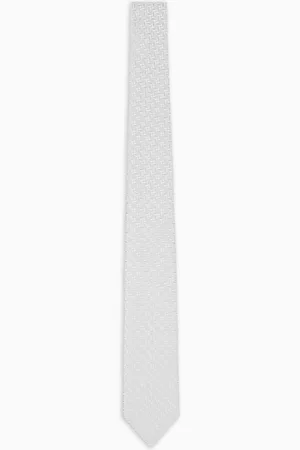 Emporio Armani Cravate en pure soie motif jacquard