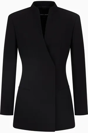 Giorgio Armani Veste croisée en cady de soie