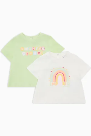 Emporio Armani Lot de 2 T-shirts en jersey avec logo amusant ASV