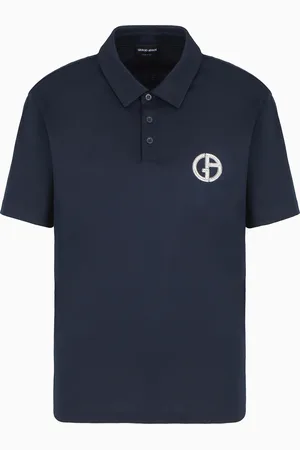 Giorgio Armani Polo à manches courtes en interlock de coton