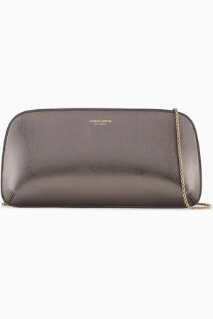 Giorgio Armani Pochette horizontale la Prima en cuir laminé