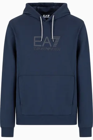 EA7 Sweat-shirt à capuche Visibility en coton
