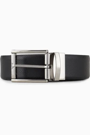 Emporio Armani Ceinture réversible en cuir avec un côté liégé