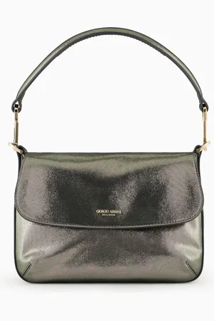 Giorgio Armani Petit sac à main la Prima Soft en nubuck brillant