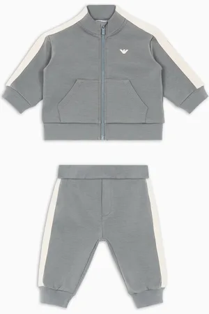 Emporio Armani Survêtement avec sweat-shirt et jogging en jersey double interlock avec bande logo