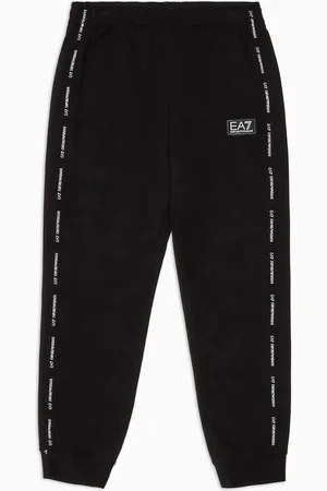 EA7 Pantalon de jogging en coton Logo Series Boy
