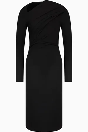 Giorgio Armani Robe mi-longue en mélange de viscose au point Milano