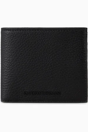 Emporio Armani Portefeuille avec porte-monnaie en cuir martelé
